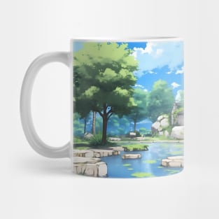 Japanese Temple Landscape – Anime Wallpaper Mug